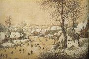 Pieter Bruegel Snow oil painting